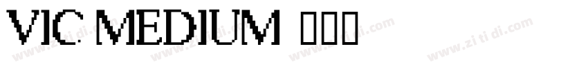 VIC Medium字体转换
